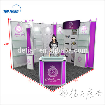 design &amp; customize wiederverwendbare und portable Einfache strukturelle stoffe messe design / stoff zeigen